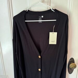 NWT Kyte BABY women’s cardigan black large